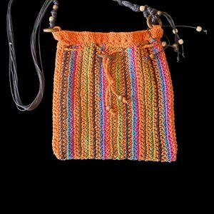 Boho Striped Cross Body Bag